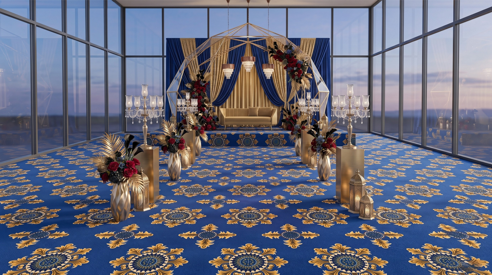Modern Rhythm Carpet interior